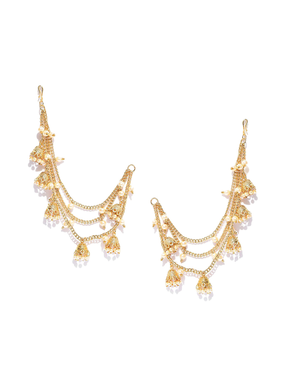 YouBella Gold-Plated Contemporary Ear Chain