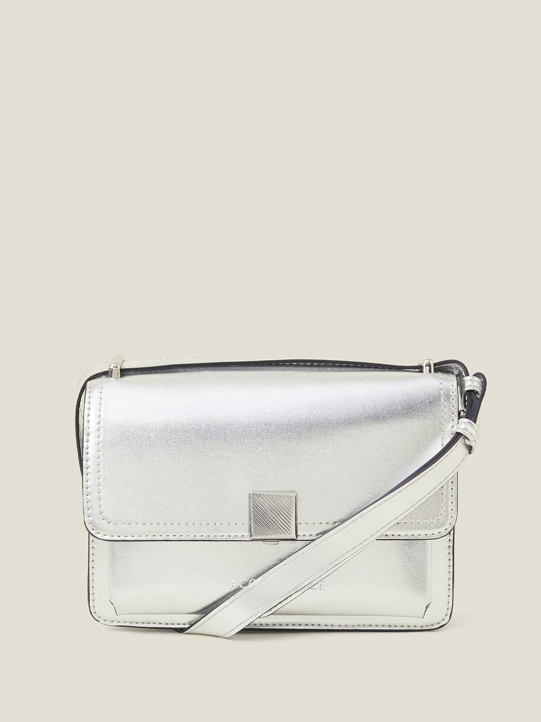 Accessorize Women Square Lock Boxy Sling bag