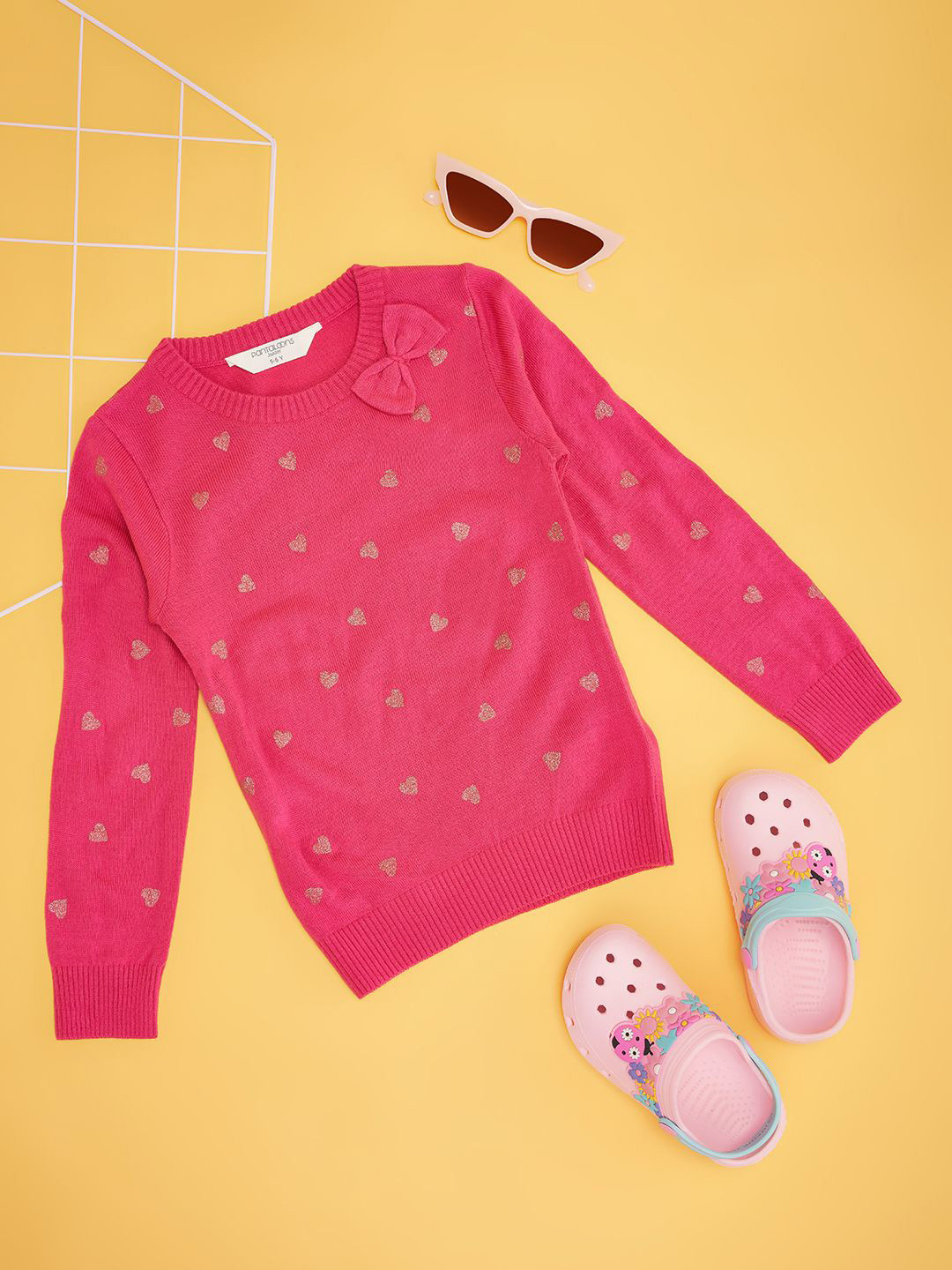 Pantaloons Junior Girls Chevron Printed Casual Pullover