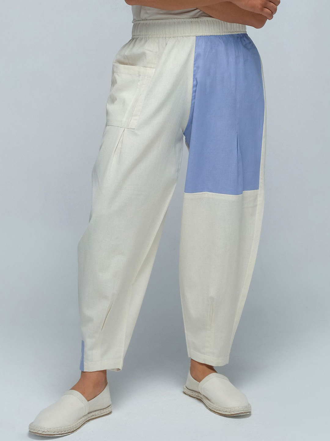 KSHM Adults Colourblocked Cotton Relax Fit Track Pants