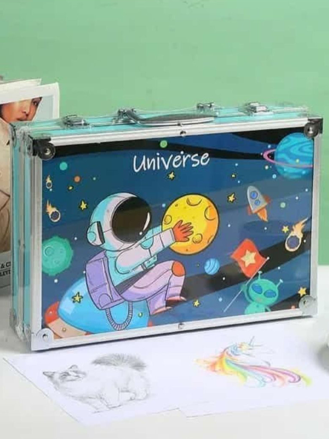 FEELHIGH Solid 145 Pieces Universe Pattern Coloring Kit