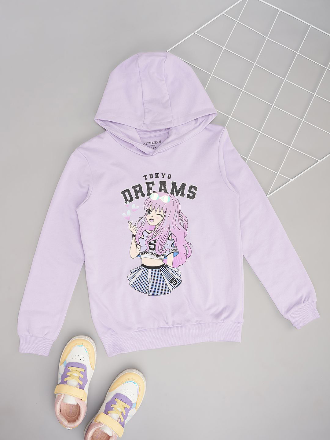 Pantaloons Junior Girls Cotton Printed Sweatshirt