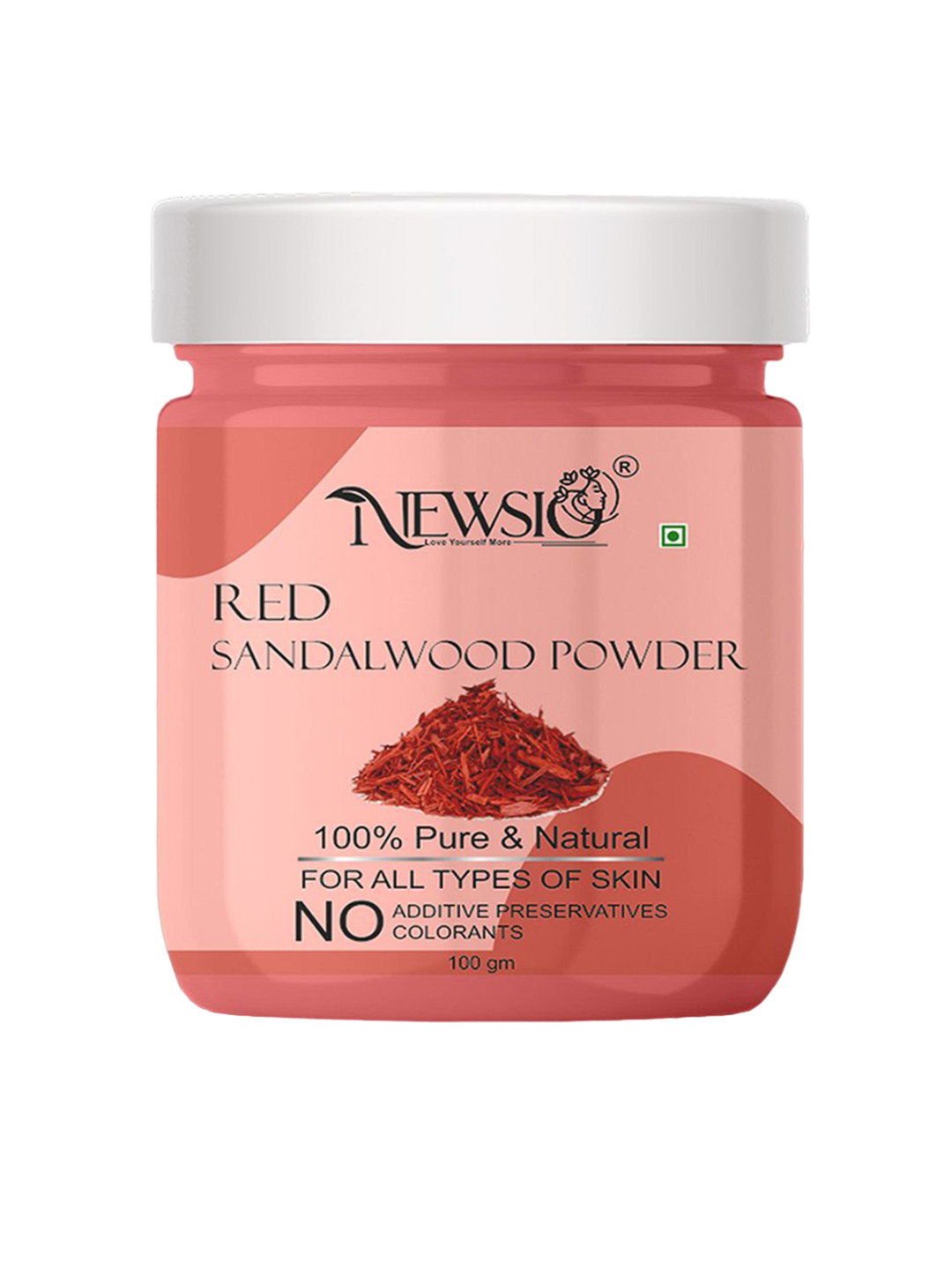 Newsio 100% Pure & Natural Red Sandalwood Powder For Glowing Skin  - 100 g