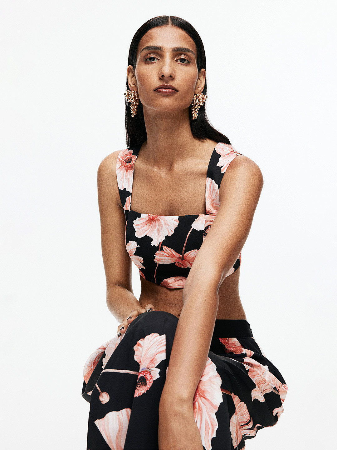 H&M Printed Bralette Top