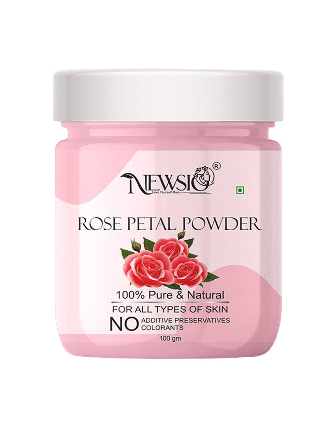 Newsio 100% Pure & Natural Rose Petal Powder- 100 g