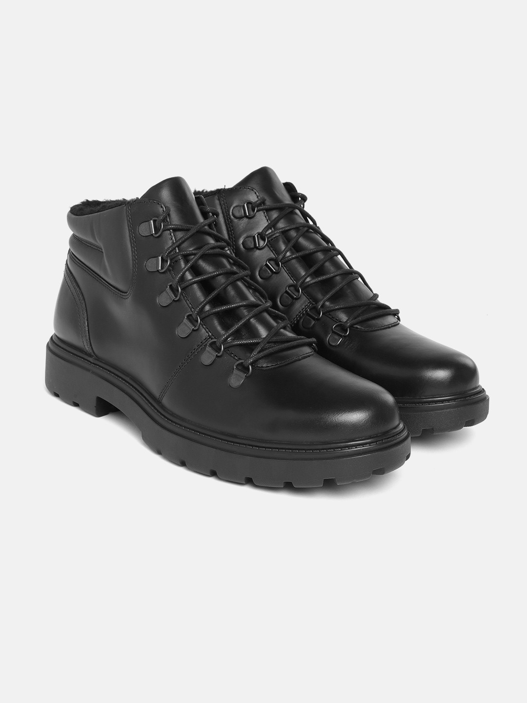 Geox Men U Spherica EC7 E Leather Mid-Top Boots
