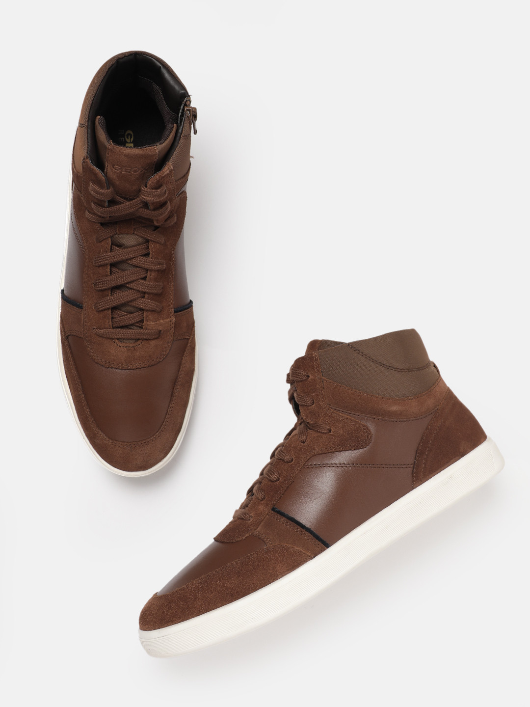 Geox Men U Avola B Leather Sneakers