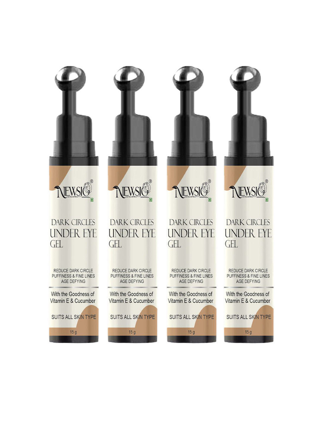 Newsio Set Of 4 Dark Circles Under Eye Gel For Dark Circle - 15 g Each