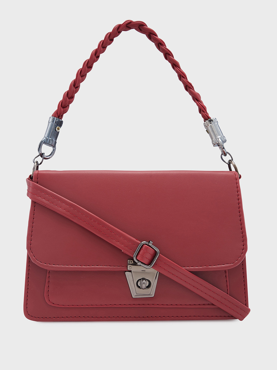 Caprese Viko Women Burgundy Medium Sling Bag