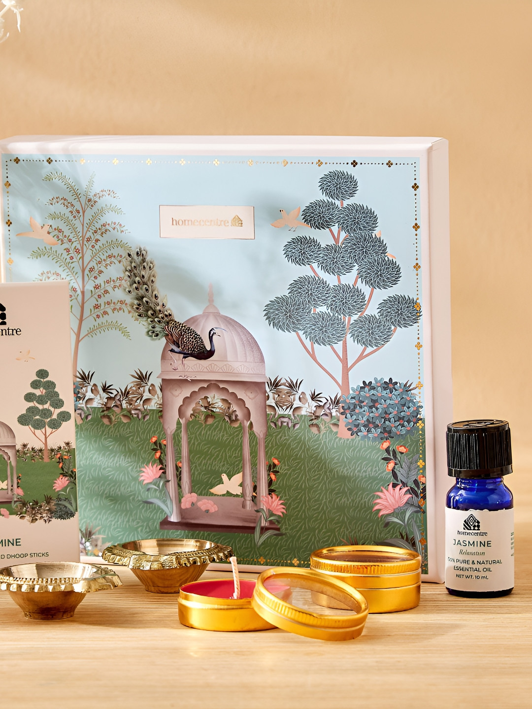 Home Centre Divine Blue and Red 15Pcs Jasmine Fragrance Gift Set