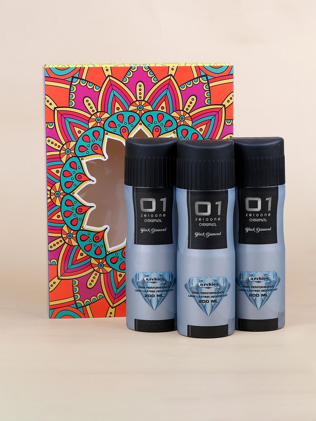 Archies Set Of 3 Zero One Long Lasting Deodorant - 200 ml Each