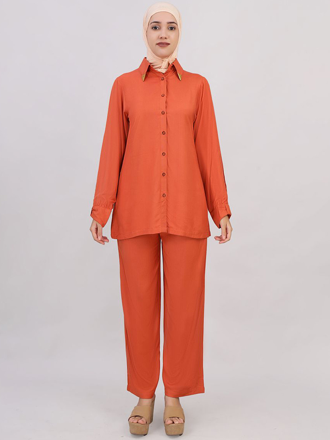 IDH London Shirt Collar Long Sleeve Shirt With Trouser