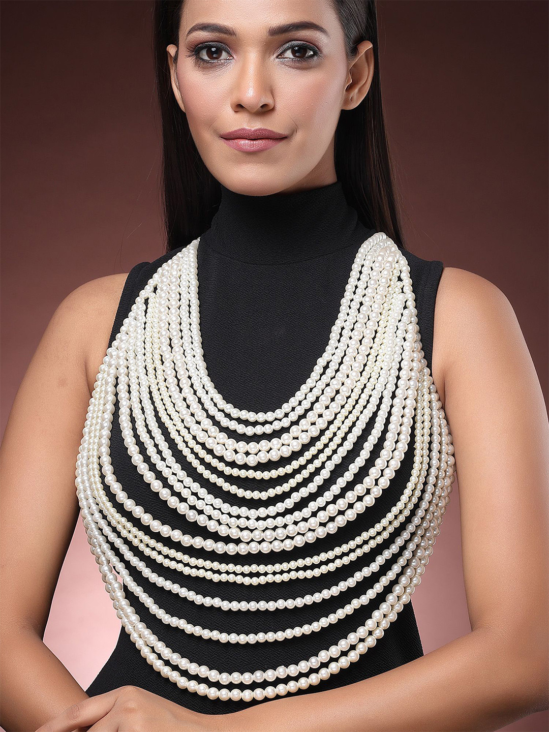 Bohey by KARATCART Pearls Body Chain