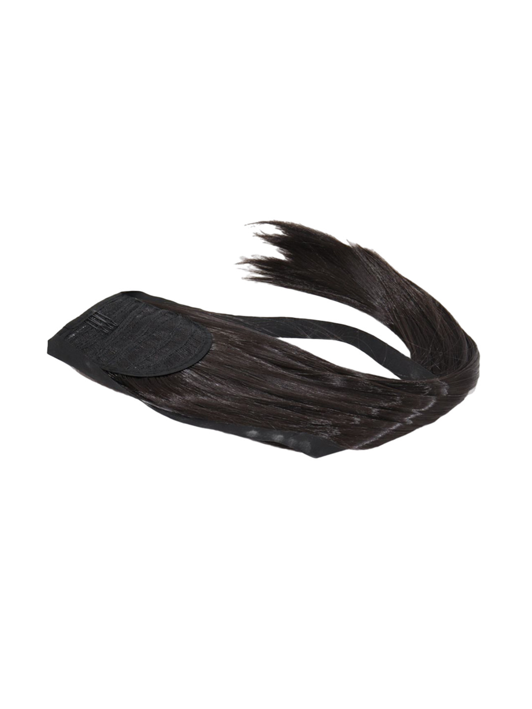 Krelin Halo Straight Ribbon Tie Up Wrap Around Ponytail Hair Extension - 26 Inch- Black