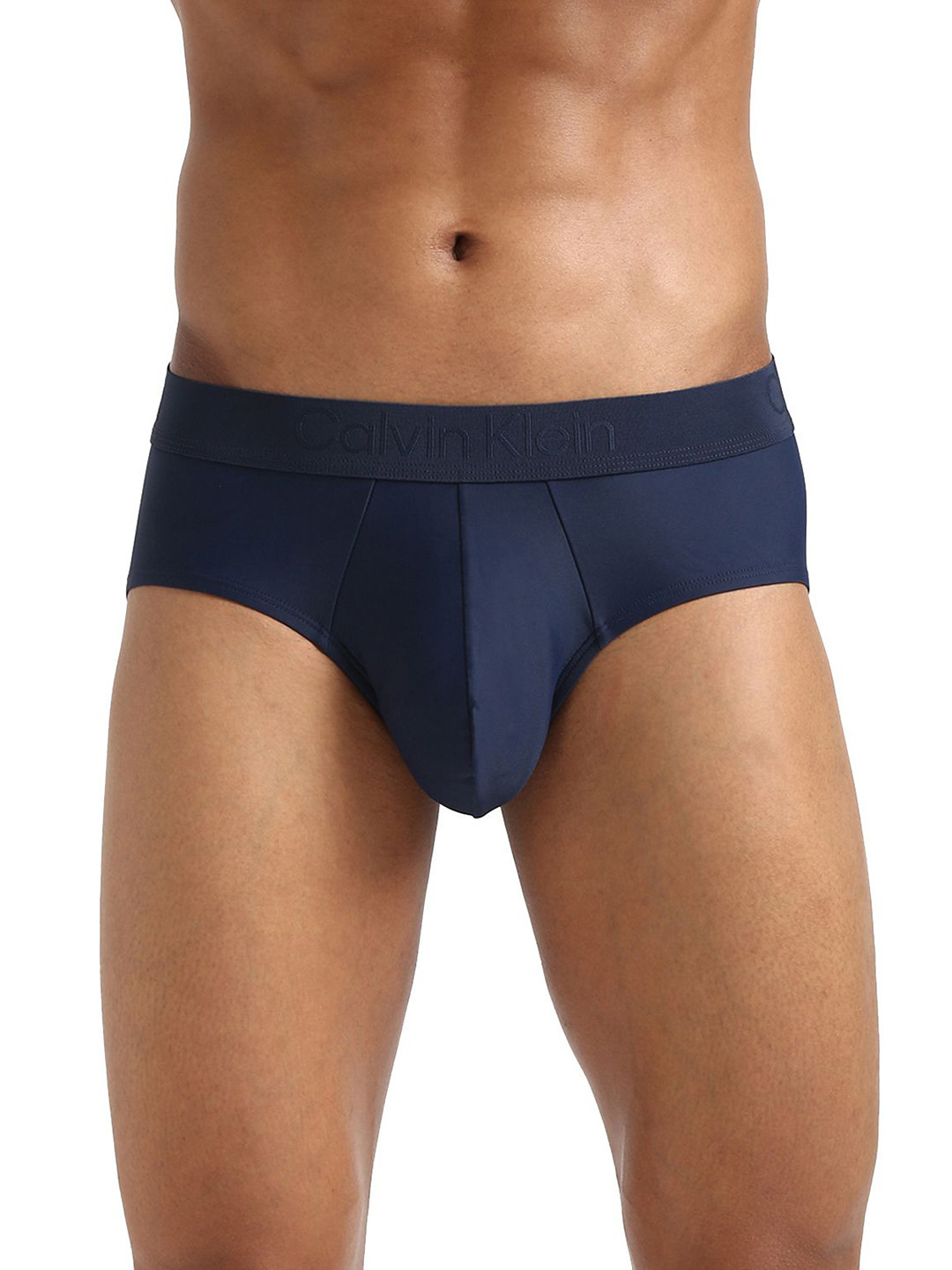 Calvin Klein Underwear Men Mid-Rise Hipster Briefs NB3633410-BLUE SHADOW