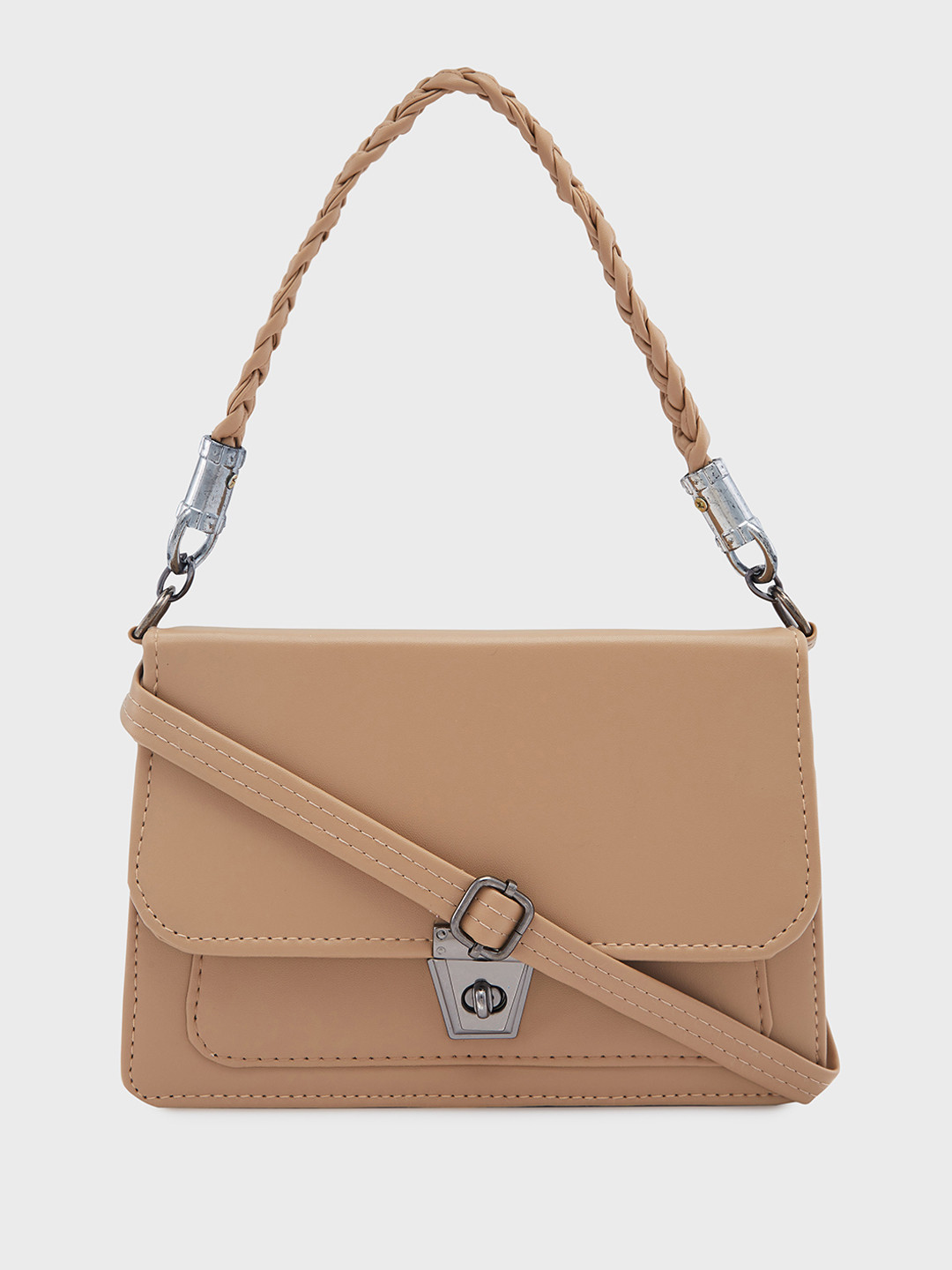 Caprese Viko Women Beige Medium Sling Bag