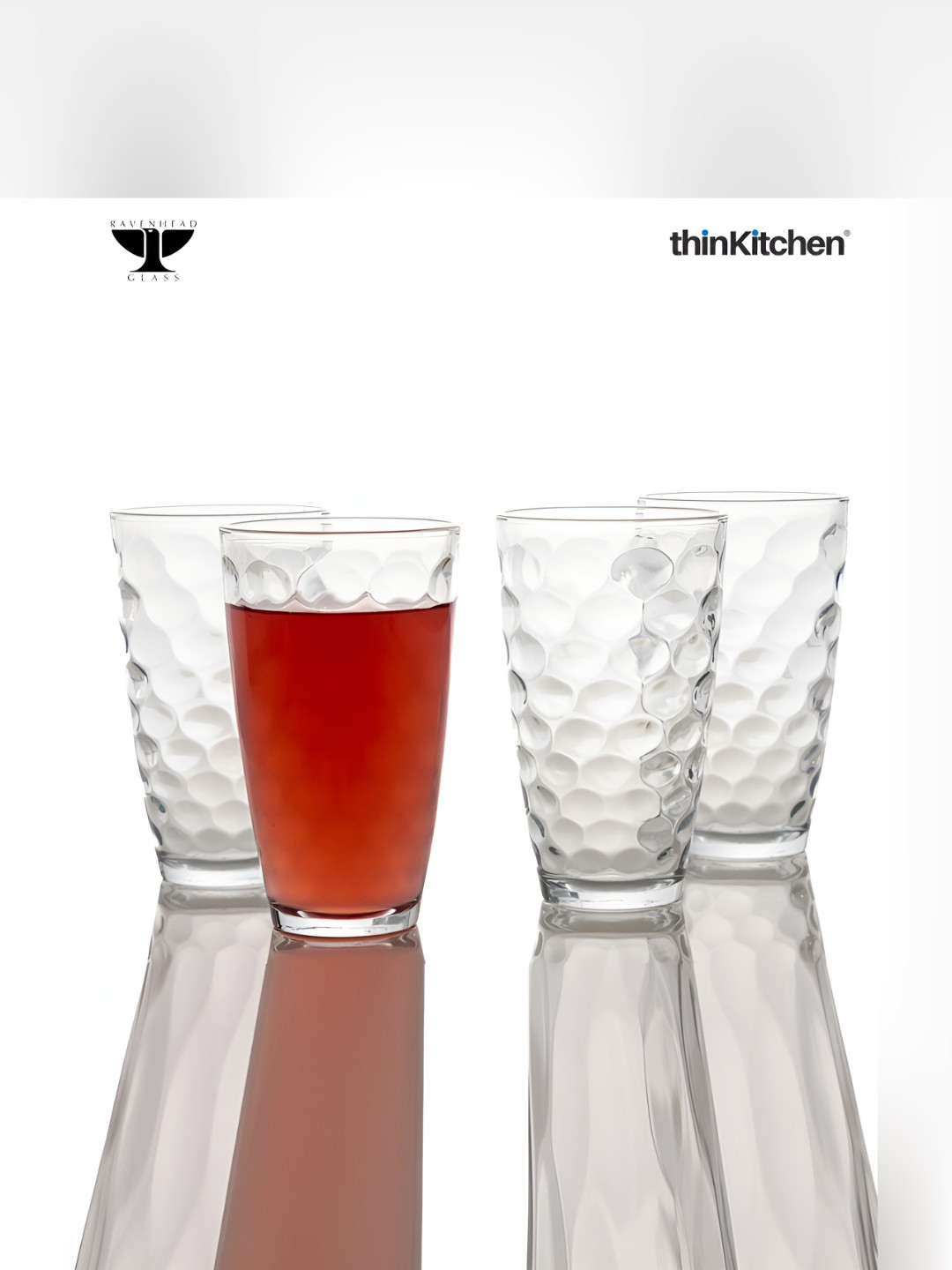 Ravenhead Transparent 4 Pieces Bar Glass