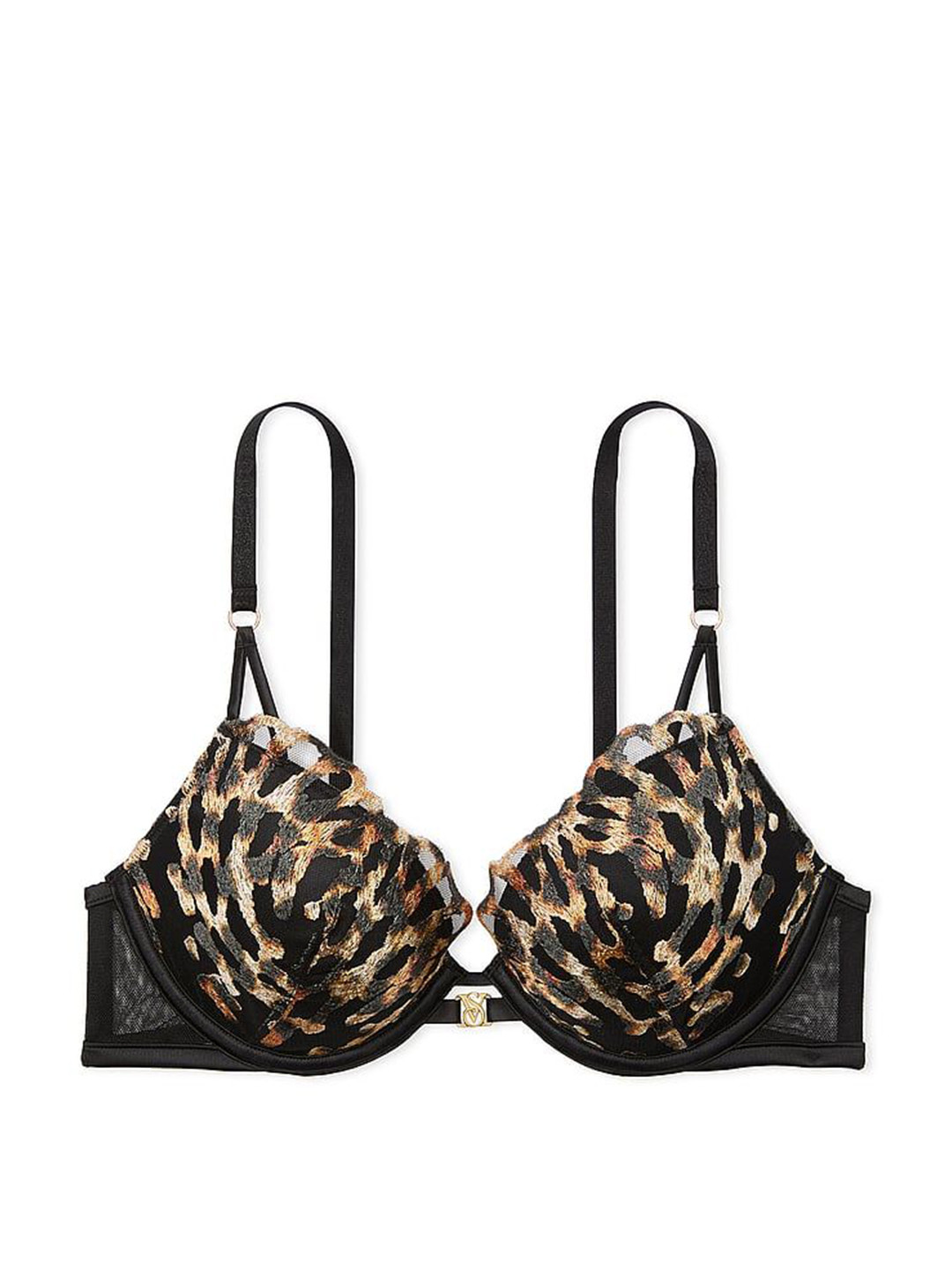 Victoria's Secret Very Sexy Leopard Embroidery Push-Up Bra