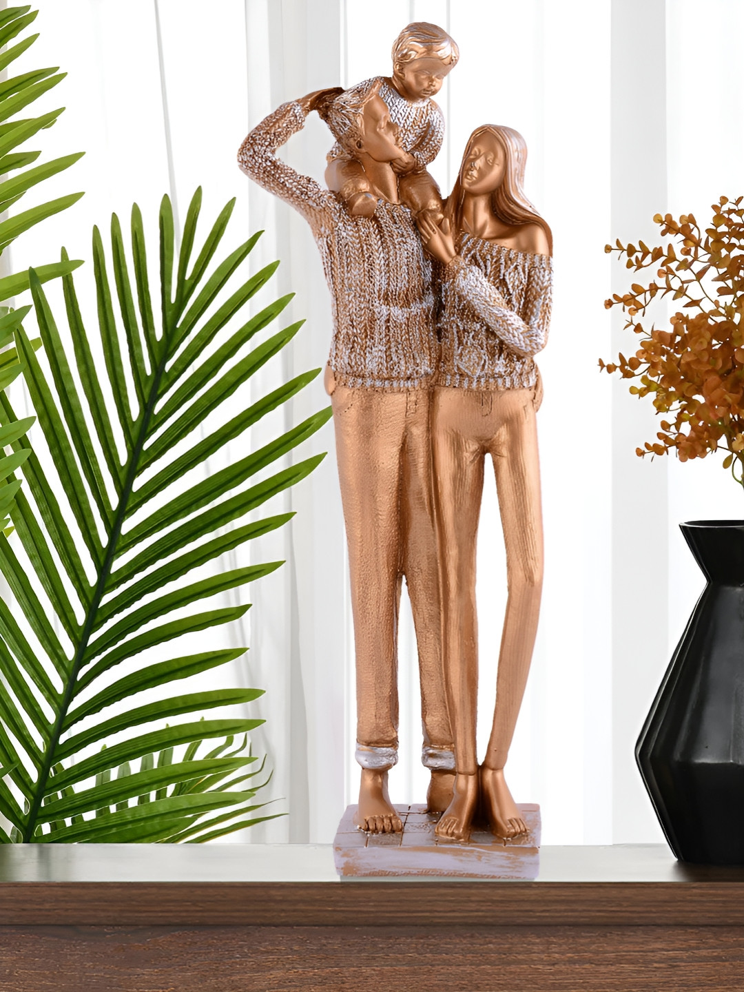 Zart White Polyresin Matte Bedroom Medium Showpiece - 3.9 Inches