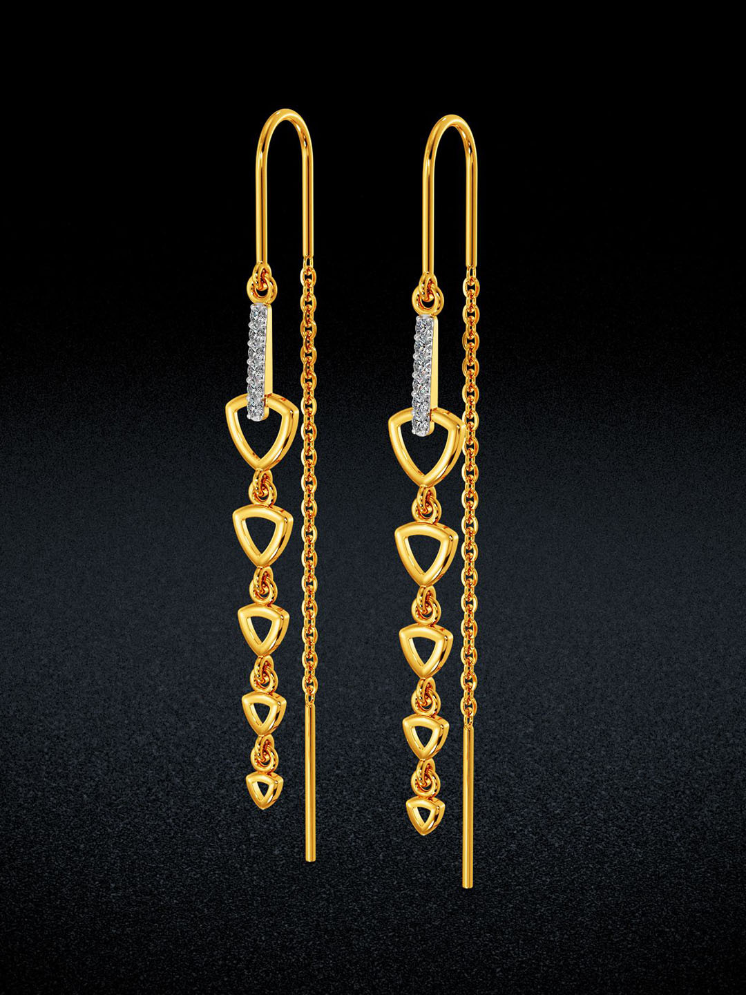 Joyalukkas Women 22KT Gold Earrings - 3.64g