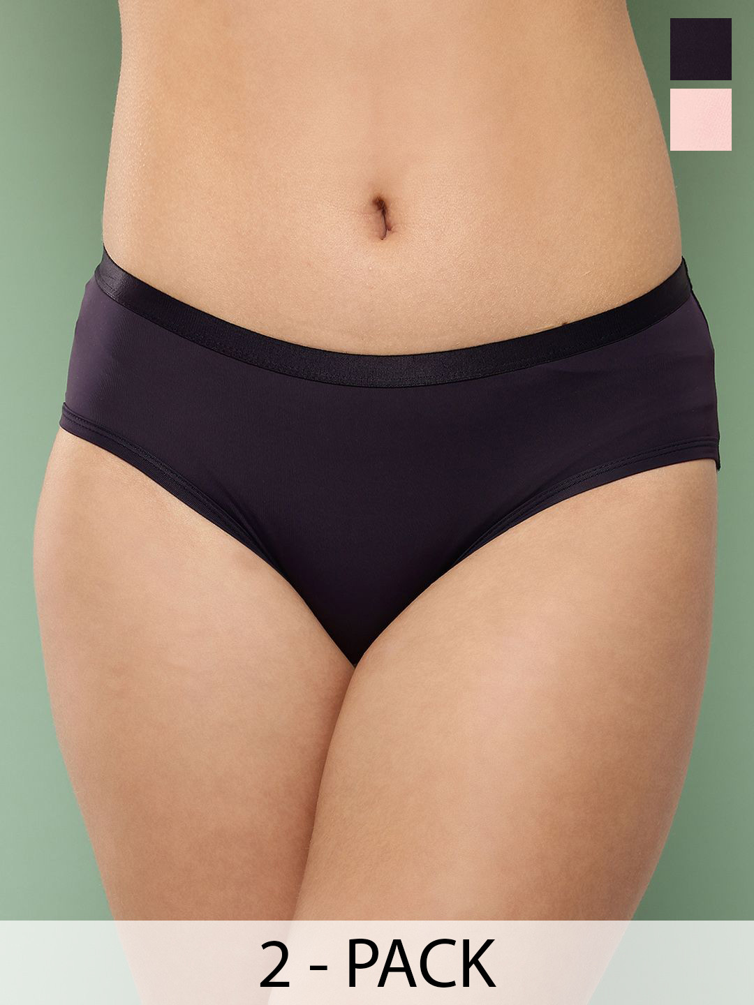 Leading Lady Women Pack Of 2 Breathable Hipster Briefs PM-HP-NB-LP-2