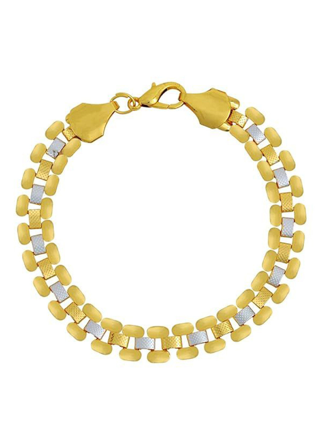 MEMOIR Gold and Silver-Plated Feather Light Link Bracelet