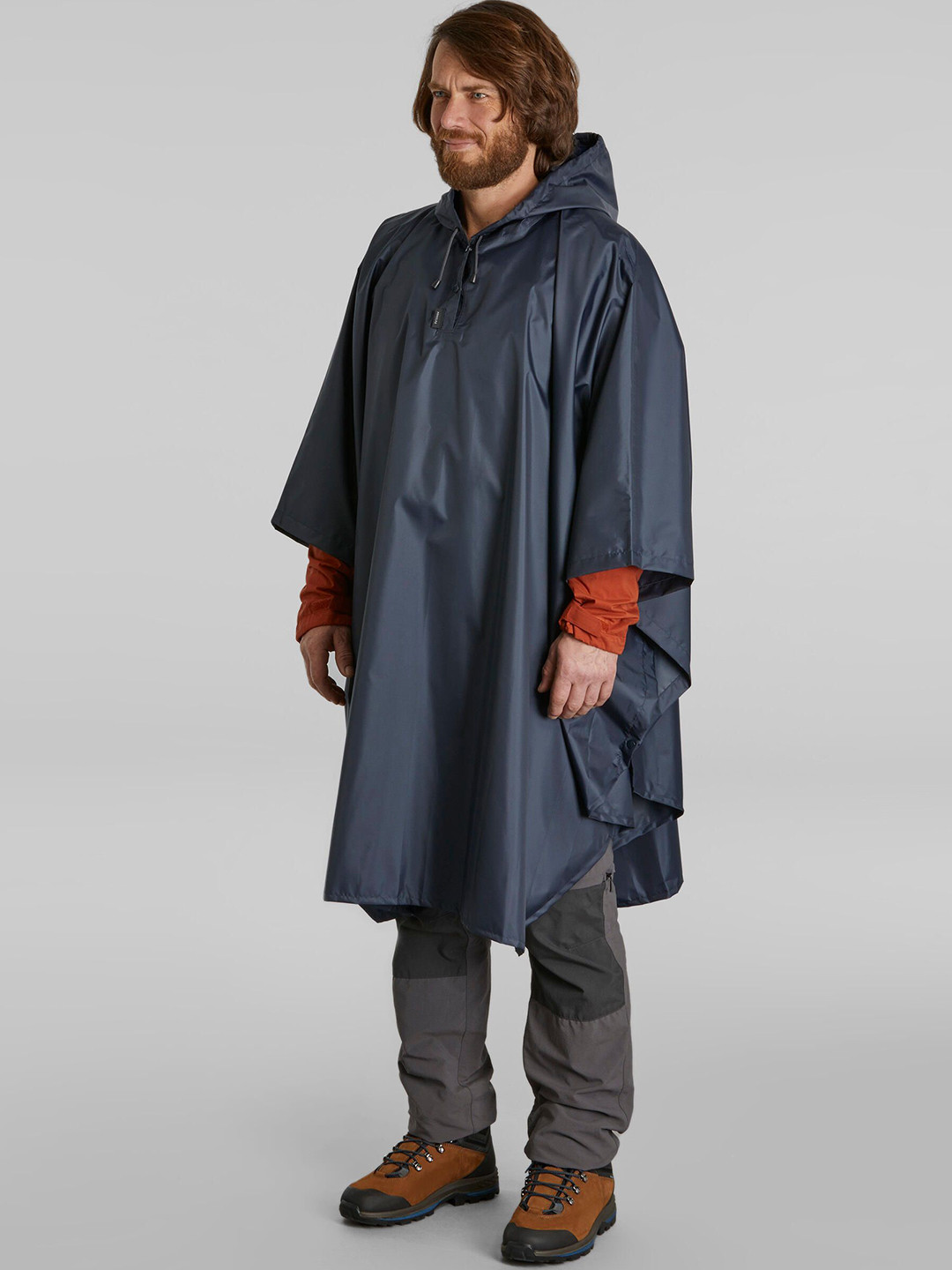 Decathlon FORCLAZ - Men Attached Hood Rain Suit