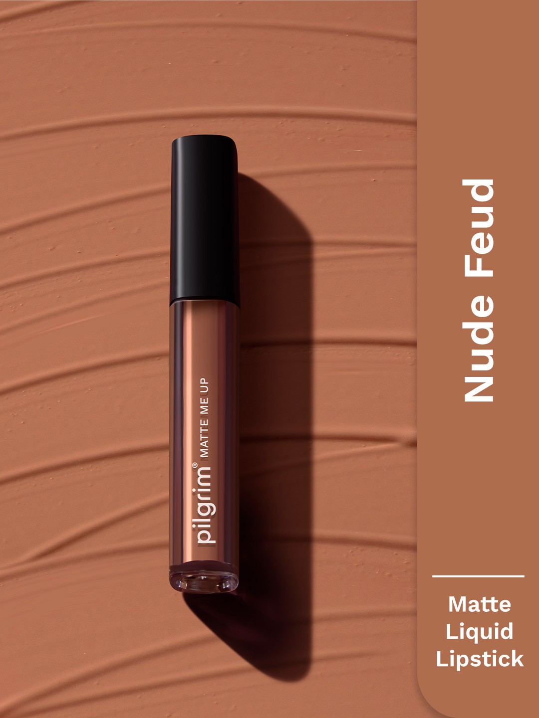 Pilgrim Matte Me Up Liquid Long-Lasting & Non-Drying Lipstick - 3 ml - Nude Feud -24