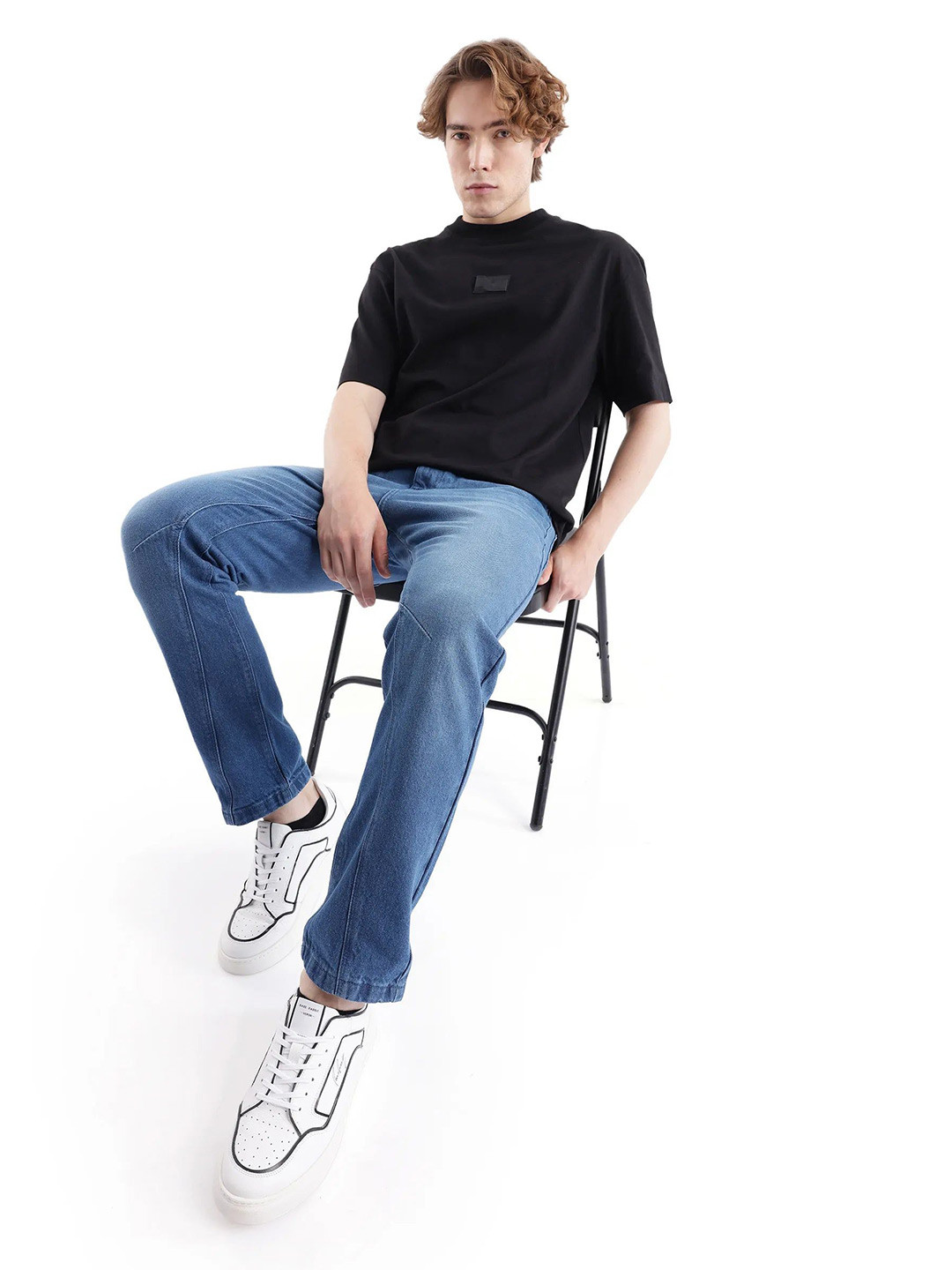 RARE RABBIT Men Comfort No Fade Mid-Rise Stretchable Jeans