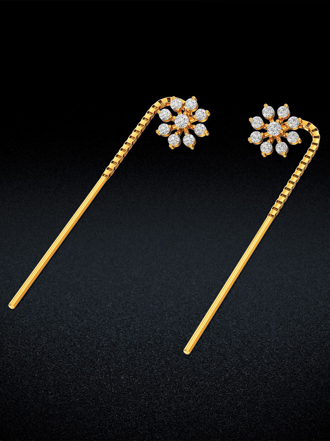 Joyalukkas Women 22 KT Gold Earrings 2.31g