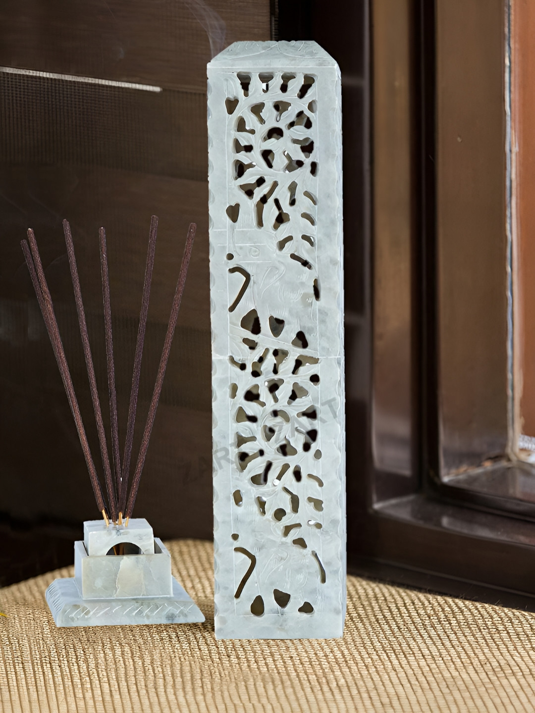 Zart White Marble Incense Stick Stand