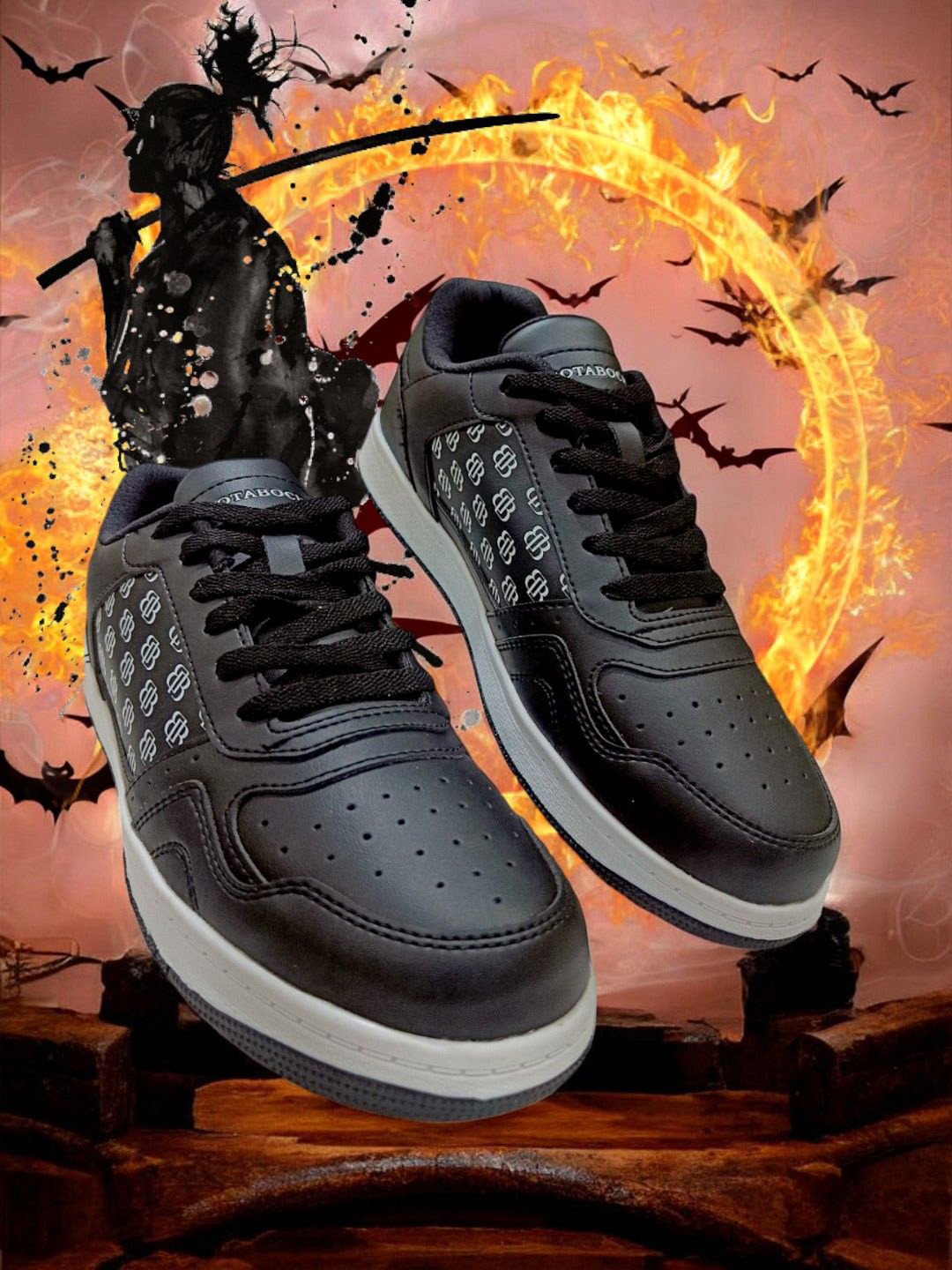 BOTABOCHI Men Round toe Lace-Ups Sneakers