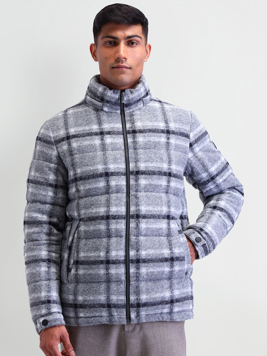 Arrow Sport Men Checked Jacket