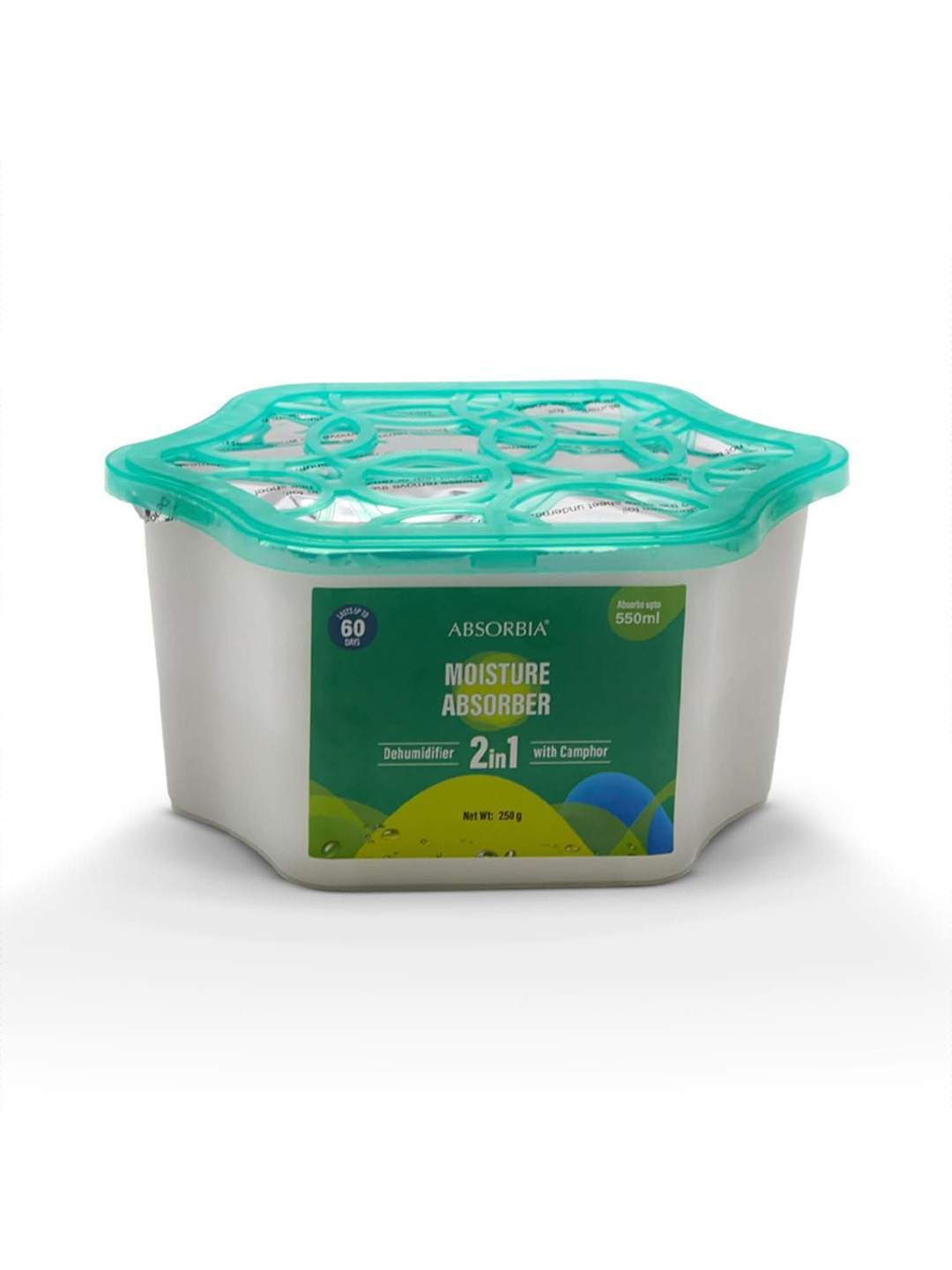 Absorbia 2 in 1 Dehumidifier and Camphor Air Freshener Box- 550ml