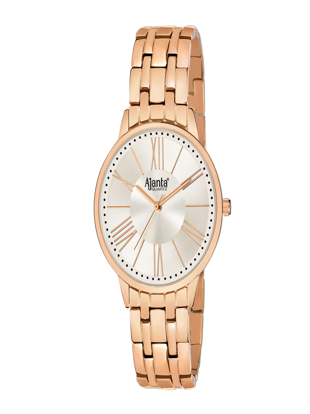 Ajanta Quartz Women Dial & Stainless Steel Analogue Watch AWC116ESL/4-Rosegold/Silver