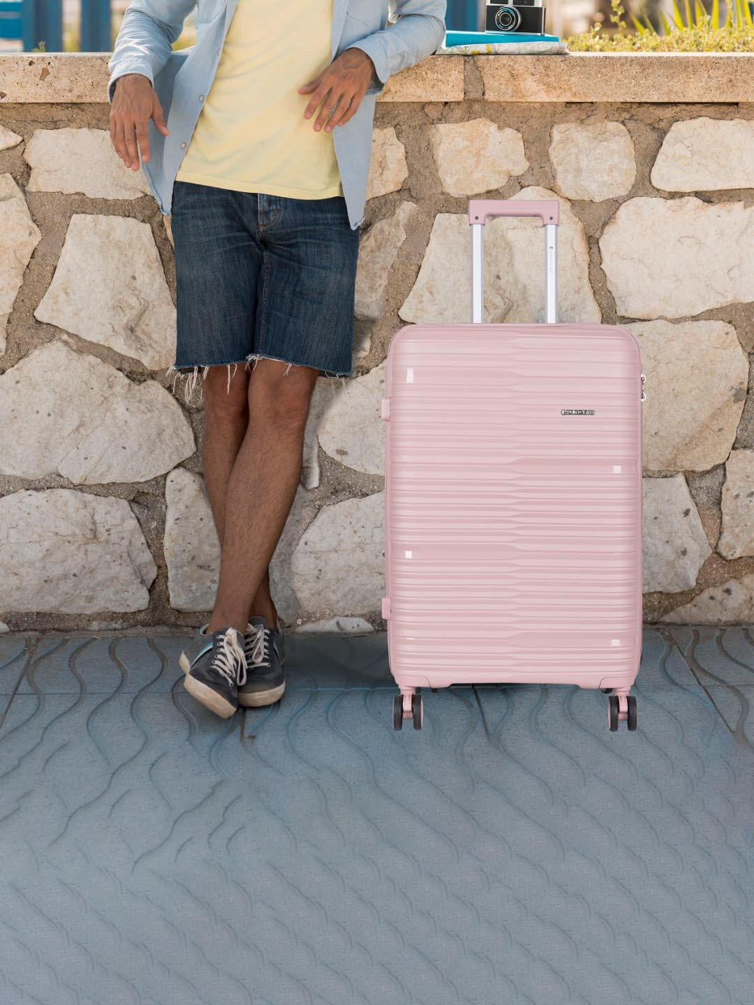 Polo Class 2-Pcs Textured Hard Sided Trolly Bag