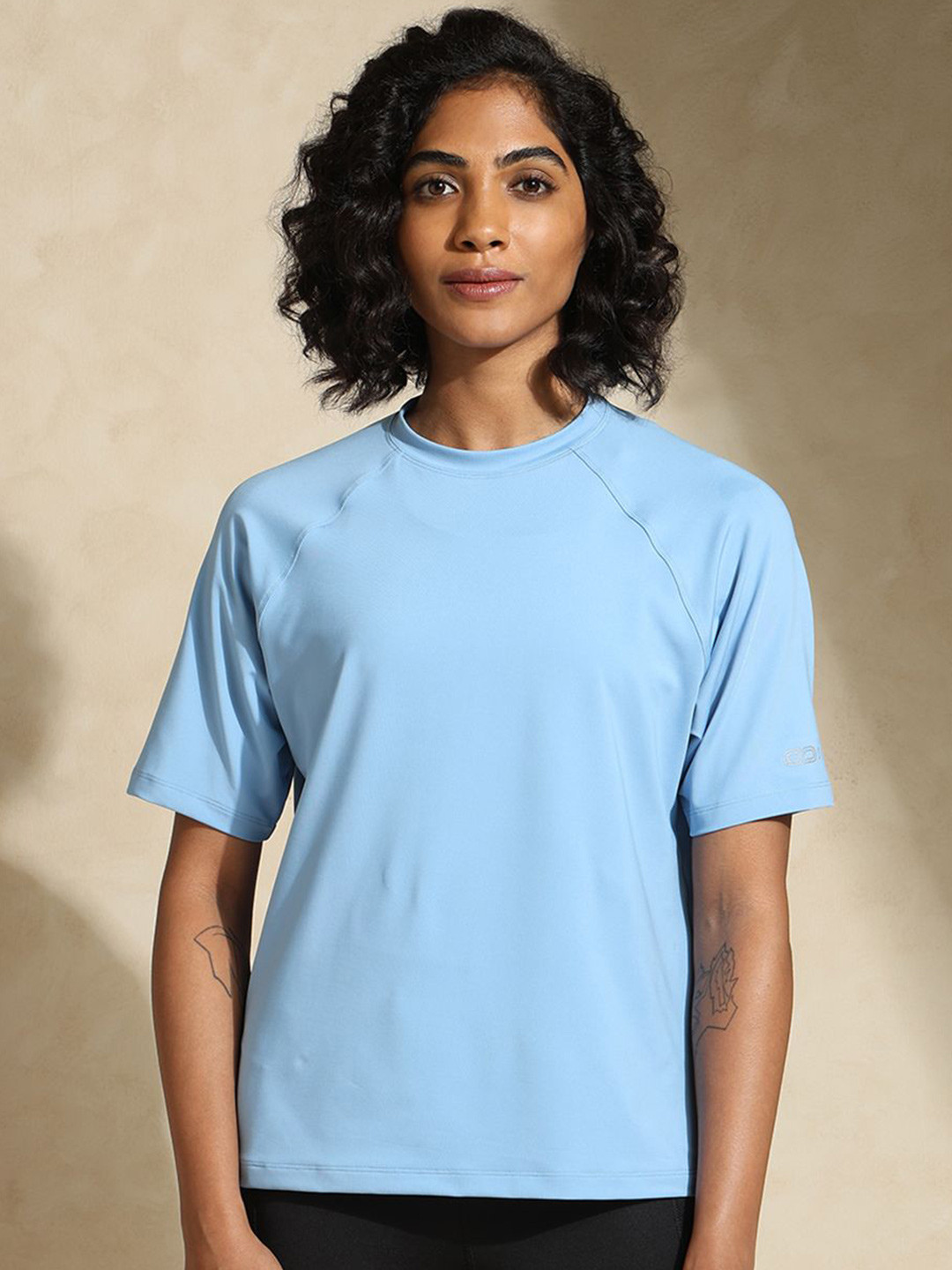 Silvertraq Traqfit Raglan Tee Cerulean