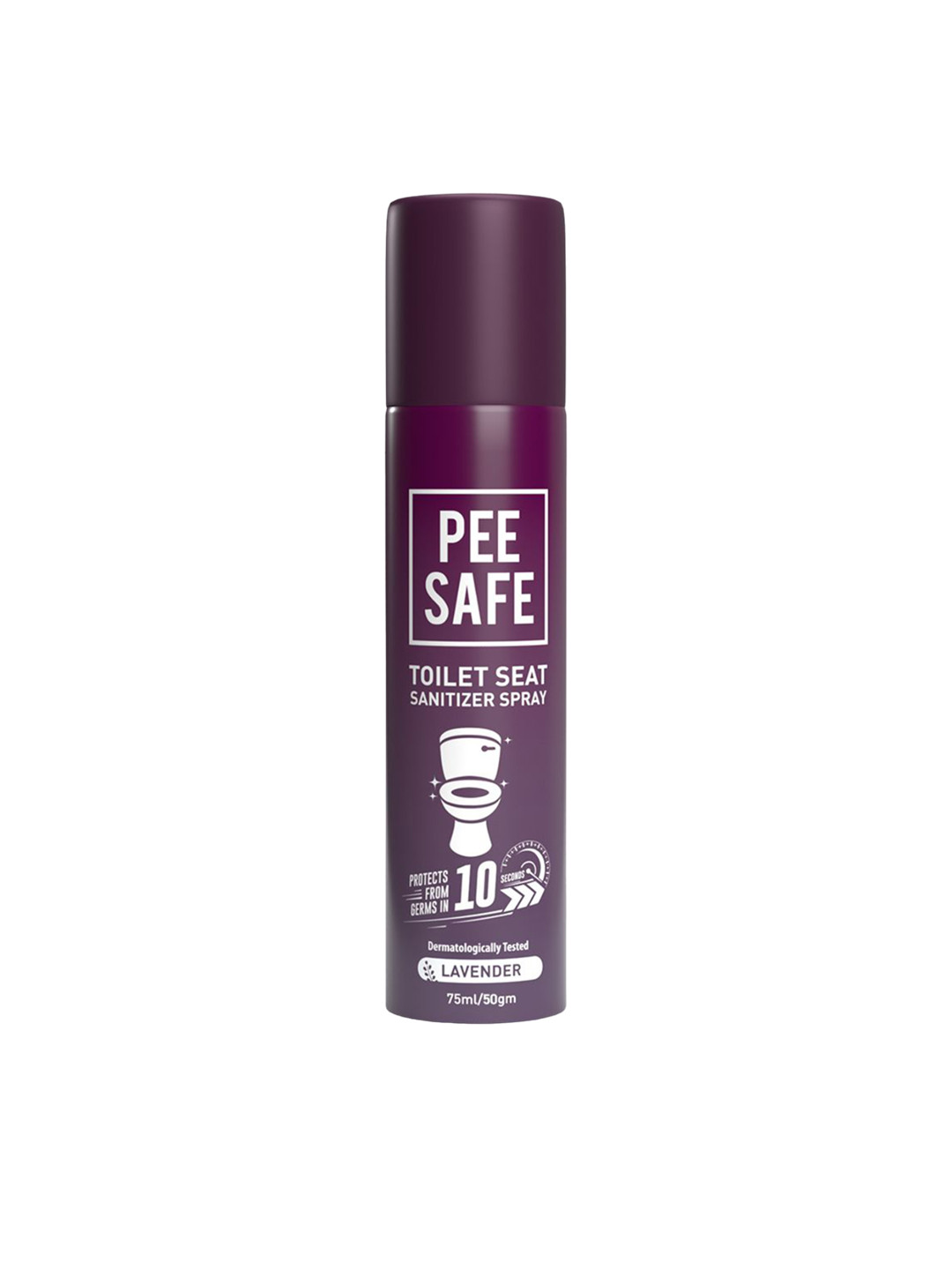 PEESAFE Set of 2 Toilet Seat Sanitizer Spray 75ml - Lavender