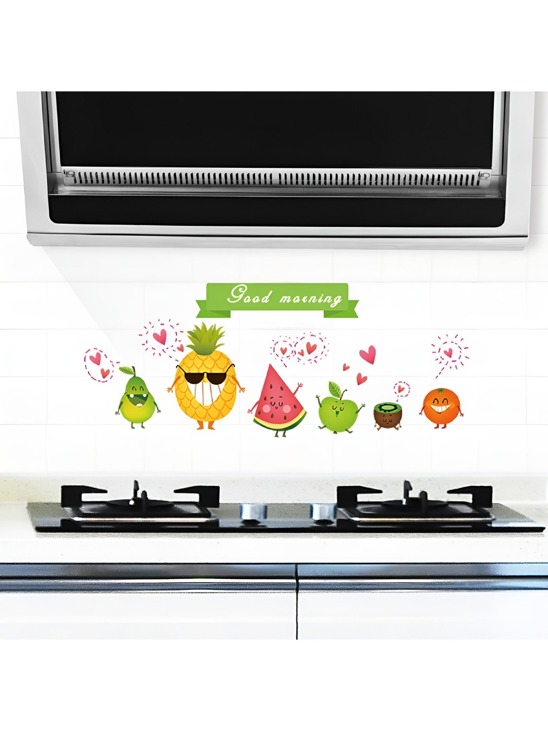 Asian royal Yellow & Green Printed Water Proof Decals & Stickers