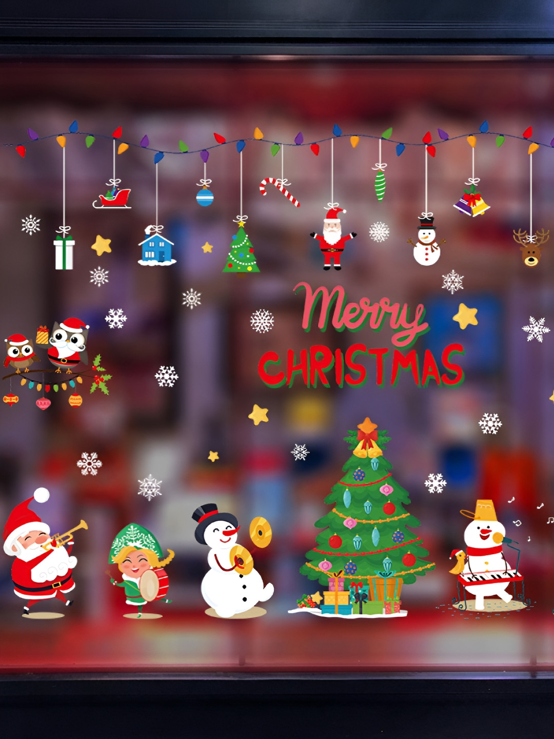 Asian royal Grey & Red Printed Anti-Oil Wall Sticker