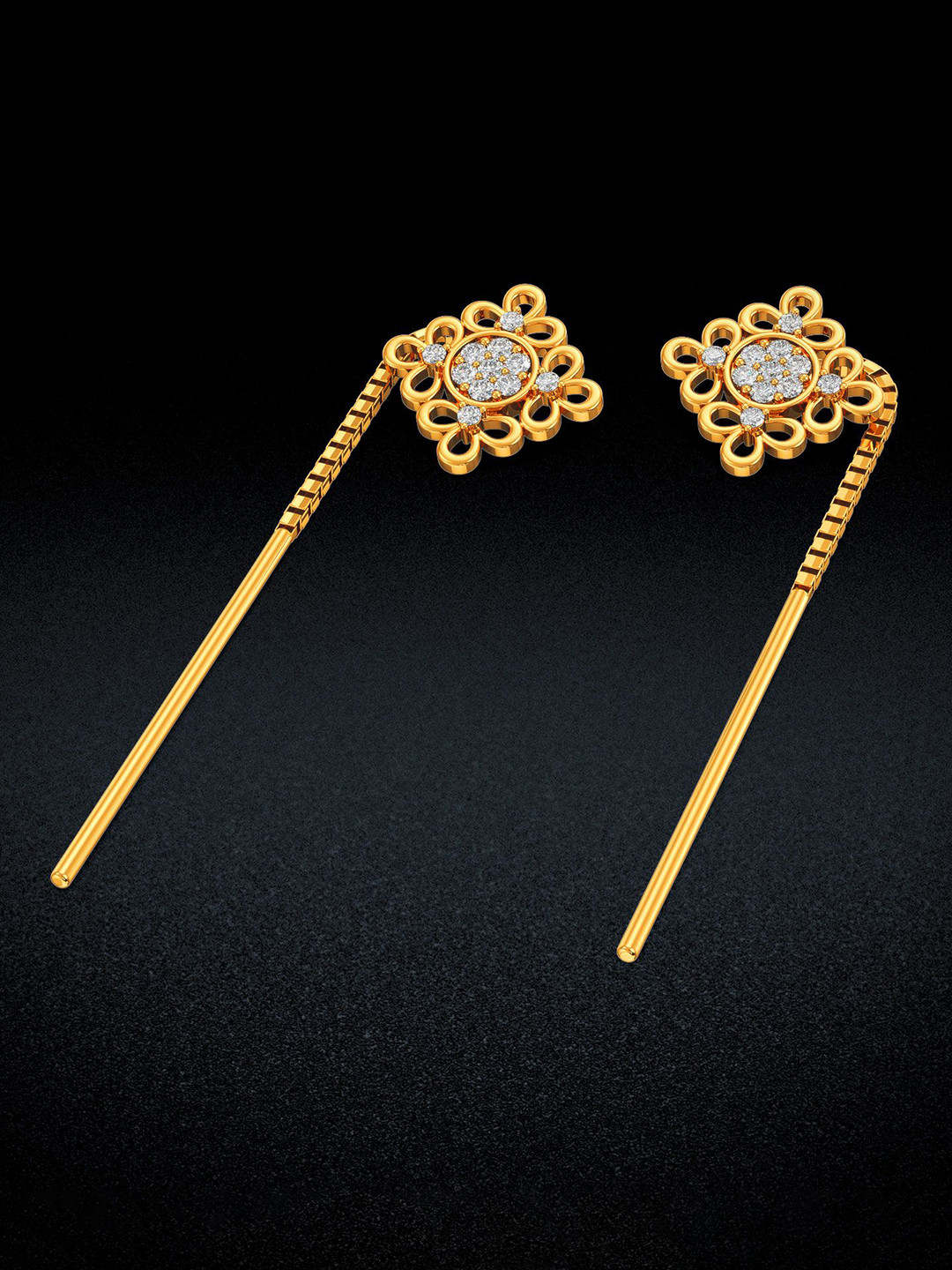 Joyalukkas 22KT Women Gold Earrings 3.26g