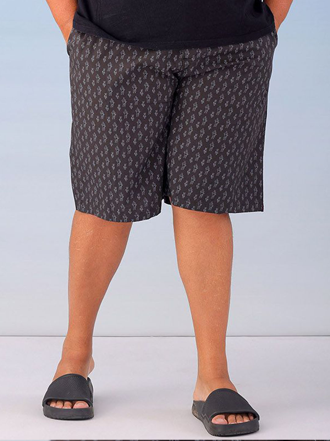 Hardsoda by The Indian Garage Co Men Printed Boxer 1223-HSBXR-03-Black