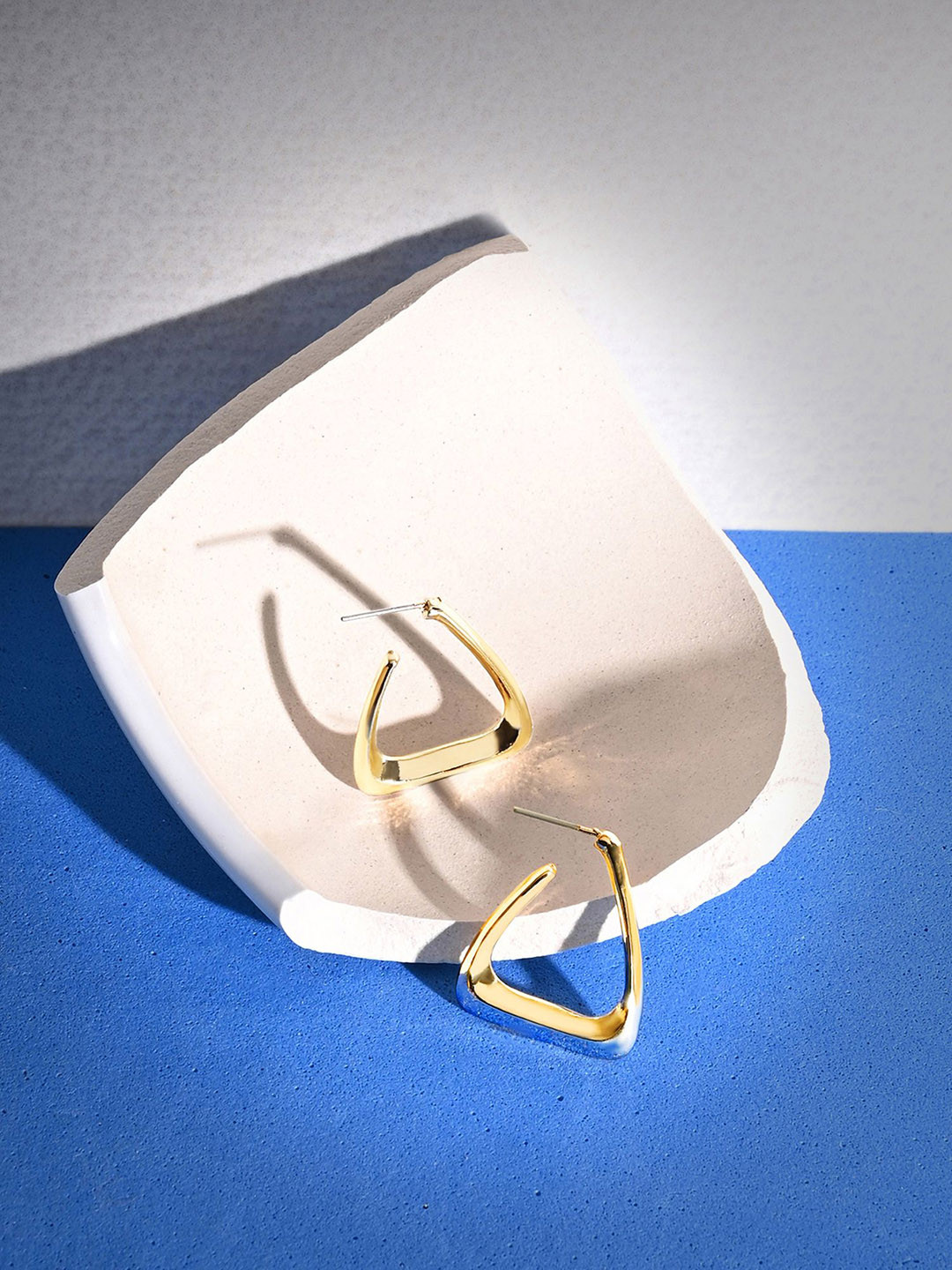 Accessorize Triangle Half Hoop Earrings