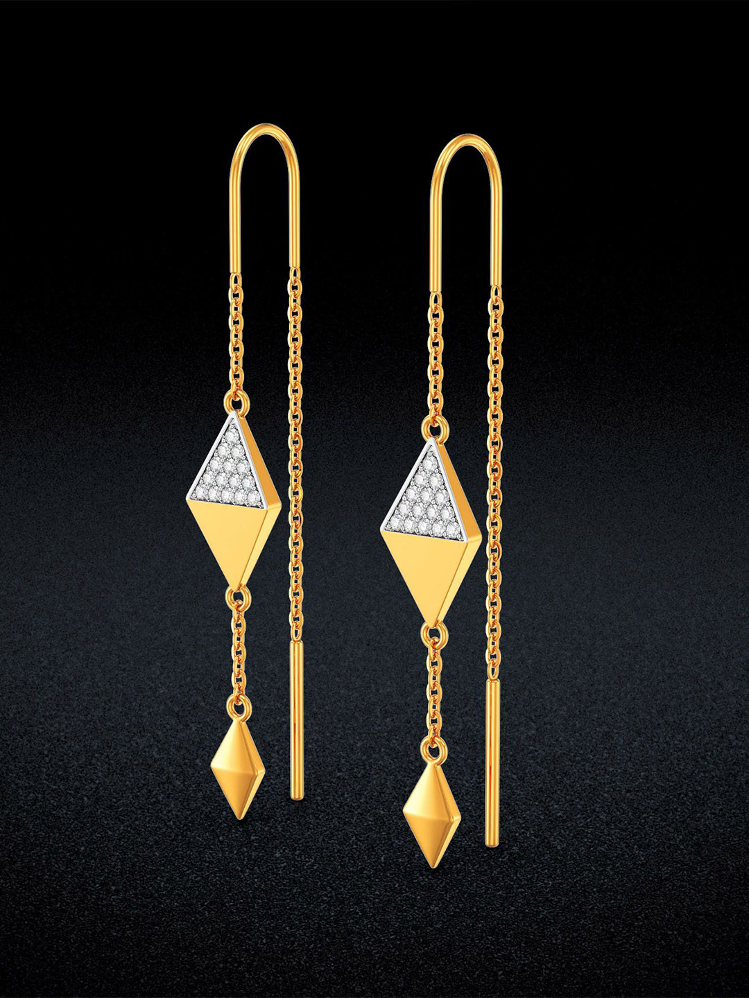 Joyalukkas Women 22KT Gold Earrings 3.83gm