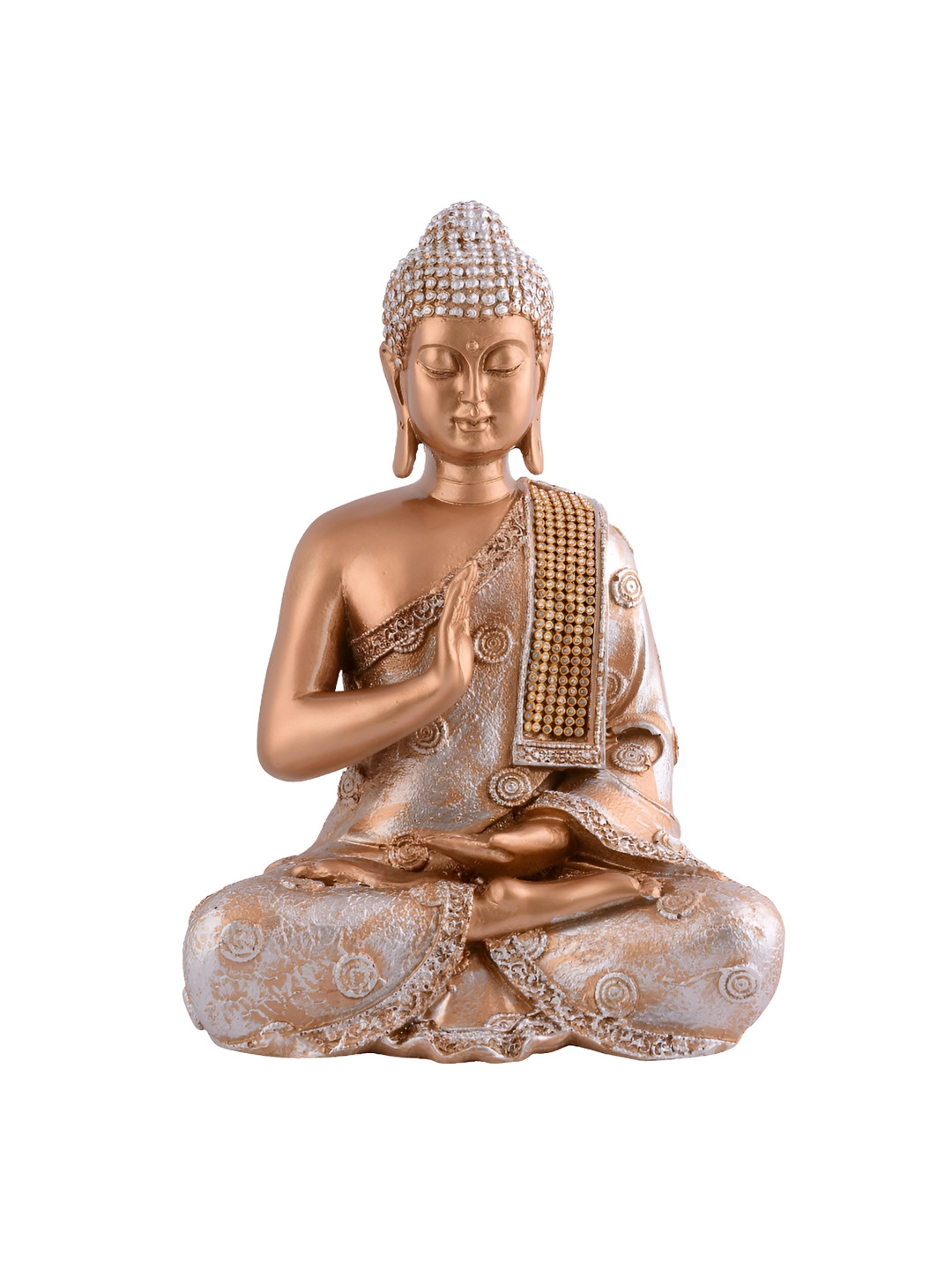 Zart Yellow Polyresin Matte Living Room Small Showpiece - 3.9 Inches