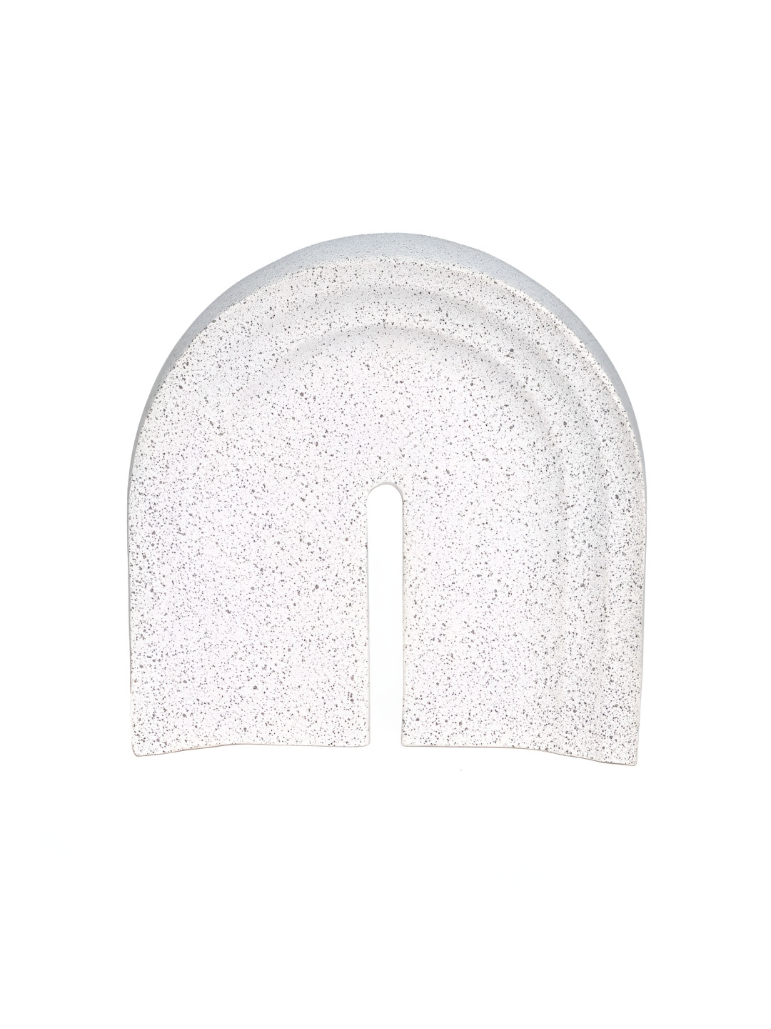 Aura White Ceramic Matte Living Room Small Showpiece - 9.1 Inches