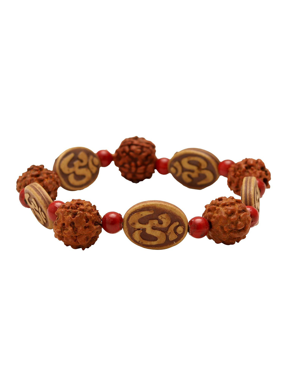 MEMOIR Unisex Gold-Plated Hindu Puja Thread Moli Kaleva Elasticated Bracelet