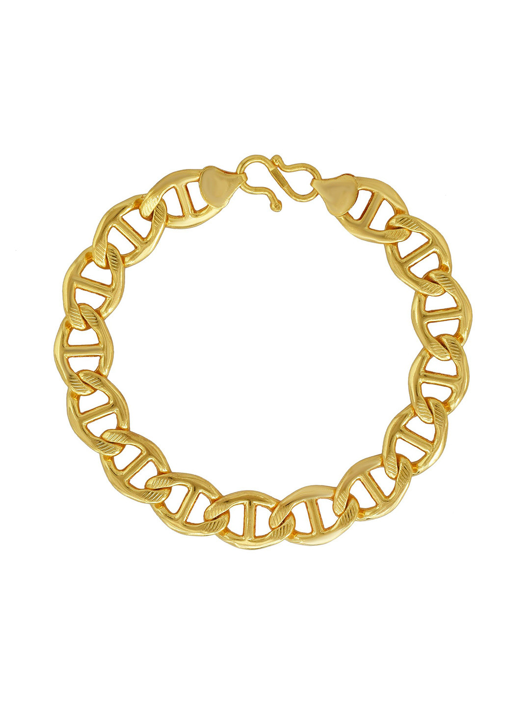 MEMOIR Men Gold-Plated Mariner Link Bracelet
