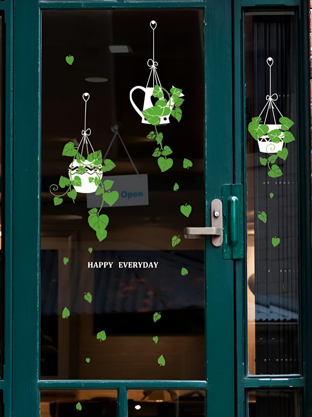 Asian royal Transparent & Green Printed Anti-Oil Decals and Stickers