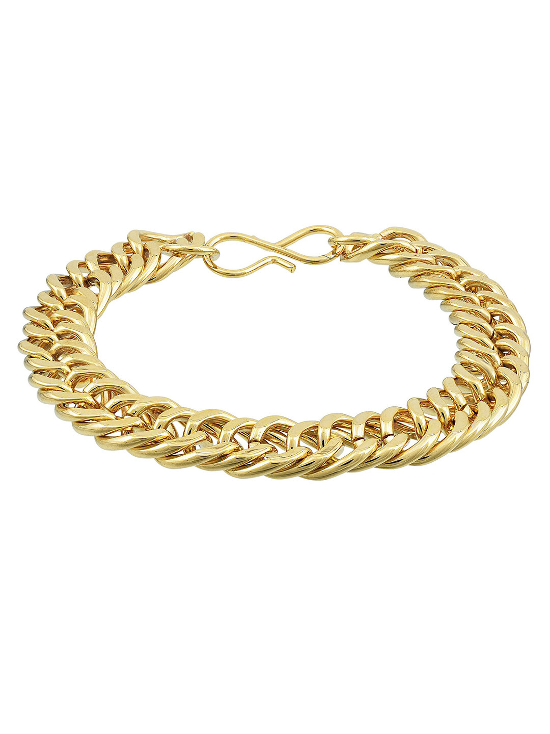 MEMOIR Unisex Gold-Plated Interlink Bracelet